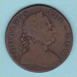 1797 HalfPenny, counterfeit, gFine