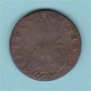 1697 Farthing, William III,  GVLIELMS, Fair Reverse