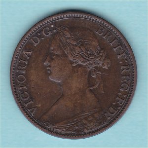 1867 Farthing, Victoria, gFine