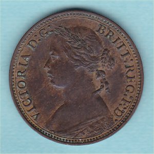 1878 Farthing, Victoria, gVF