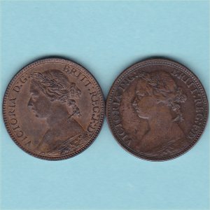 1875H Farthing, RF.G, Victoria, lustrous EF