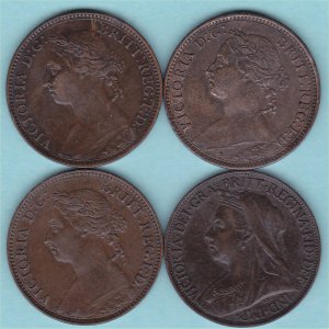 1891 Farthing, Victoria, VF