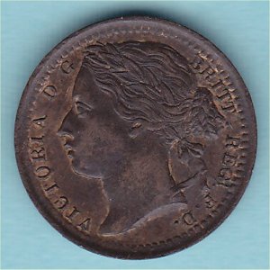 1866 Third Farthing, Victoria, EF