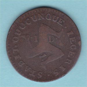 1733 Isle of Man Penny, Fine