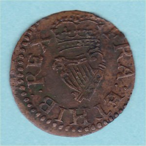 Farthing, Richmond P152 Cross Patee Fitche, Fine Reverse