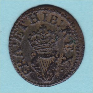 Farthing, Richmond OVAL P282 Rose, VF Reverse