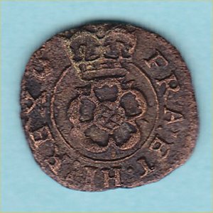 Farthing, Richmond ROSE P340 Crescent both sides, gFine Reverse