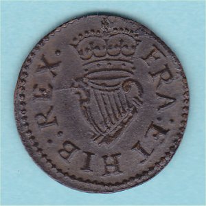 Farthing, Lennox P77 Grapes, VF Reverse