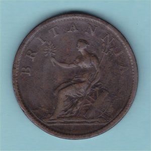 1806 Penny, George III,   Reverse