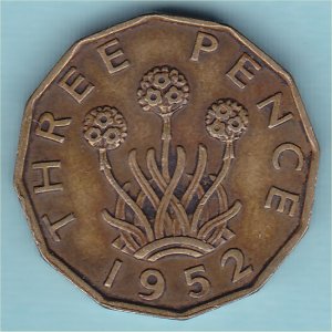 1952%20Threepence,%20George%20VI,%20aVF Reverse