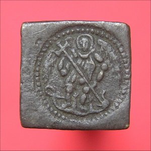 James I Angel, Ten Shilling coin weight, aVF