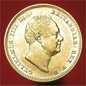 1835 Half Sovereign, William IV, VF+