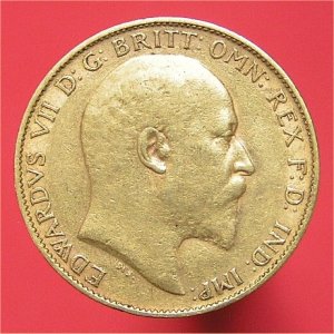 1903 Half Sovereign, Edward VII, Fine