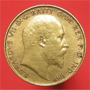 1907 Half Sovereign, Edward VII, aVF