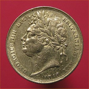 1822 Sovereign, George IV, EF