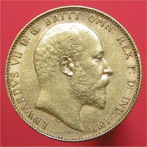 1904P (b) Sovereign, Edward VII, VF