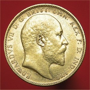 1907M Sovereign, Edward VII, VF+