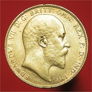 1908 Sovereign, Edward VII, Fine