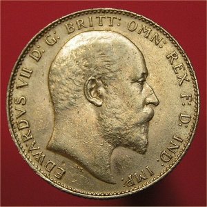 1909 Sovereign, Edward VII, good Fine