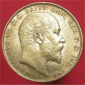 1910 Sovereign, Edward VII, Fine