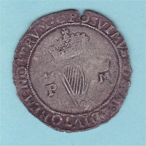 1557%20Groat,%20Philip%20and%20Mary,%20VF Reverse