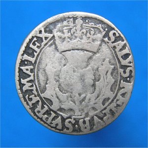 Scottish%20Forty%20Pence,%20Falconers,%20Charles%20I,%20gF Reverse