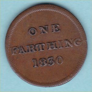 Scottish%20Farthing%201830,%20gVF Reverse