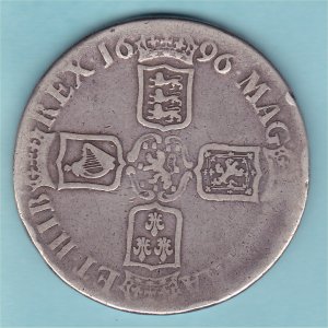 1696 (b) Crown, William III, near Fine Reverse