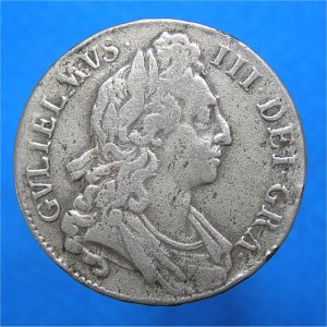 1696 Crown, William III, Fine