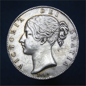 1847 Crown, Victoria, VF