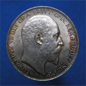 1902 Crown, Edward VII, aUnc