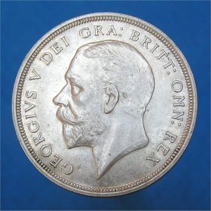 1928 Crown wreath, George V, aUnc