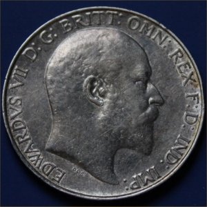 1905 Florin, Edward VII VF+