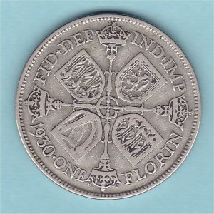 1930 Florin, George V aFine Reverse