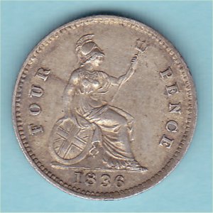 1836%20(b)%20Groat,%20William%20IV,%20VF Reverse