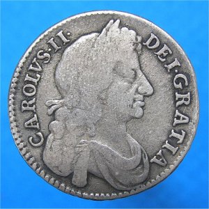 1676 HalfCrown, Charles II Fine