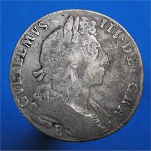 1697E HalfCrown, William III F