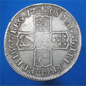 1708E HalfCrown, Edinburgh bust, Anne VF Reverse