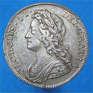 1731 HalfCrown, George II aEF