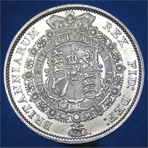 1817 HalfCrown, bull neck, George III aUnc Reverse