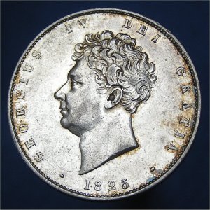 1825 HalfCrown, George IV EF