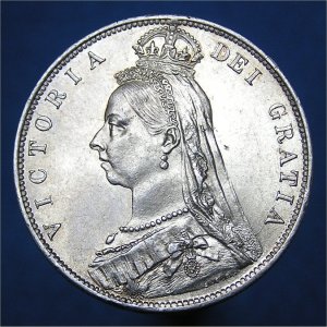 1889 HalfCrown, Victoria aUnc