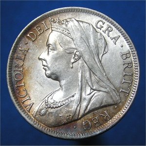 1900 HalfCrown, Victoria aUnc