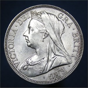 1901 HalfCrown, Victoria aUnc