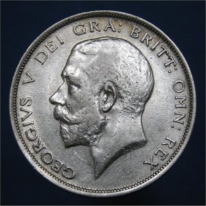 1918 HalfCrown, George V aVF/VF+