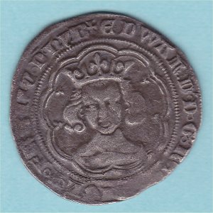 Edward III Groat, S1571 York, RARE, VF