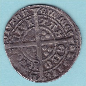 Edward III Groat, S1571 York, RARE, VF Reverse