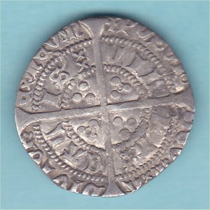 Henry VI Half Groat, S1840 VF Reverse