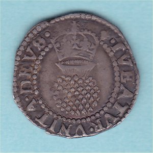 James I Half Groat, Lis S2659 gFine Reverse