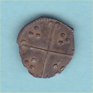 Elizabeth Half Penny, A, S2581, VF Reverse